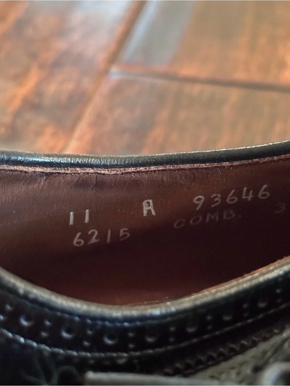 ALLEN EDMONDS McAllister Wingtip Oxford Dress Shoe Sz 11A
